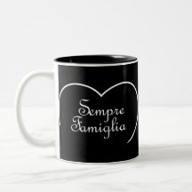 Sempre Famiglia Coração Italiano "Família Sempre"