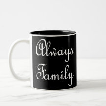 Sempre Texto da família somente branco