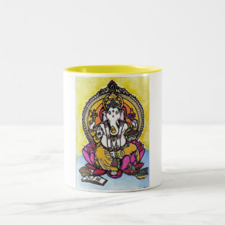 Caneca De Café Em Dois Tons Senhor Ganesha