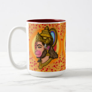 Caneca De Café Em Dois Tons Senhor Hanuman