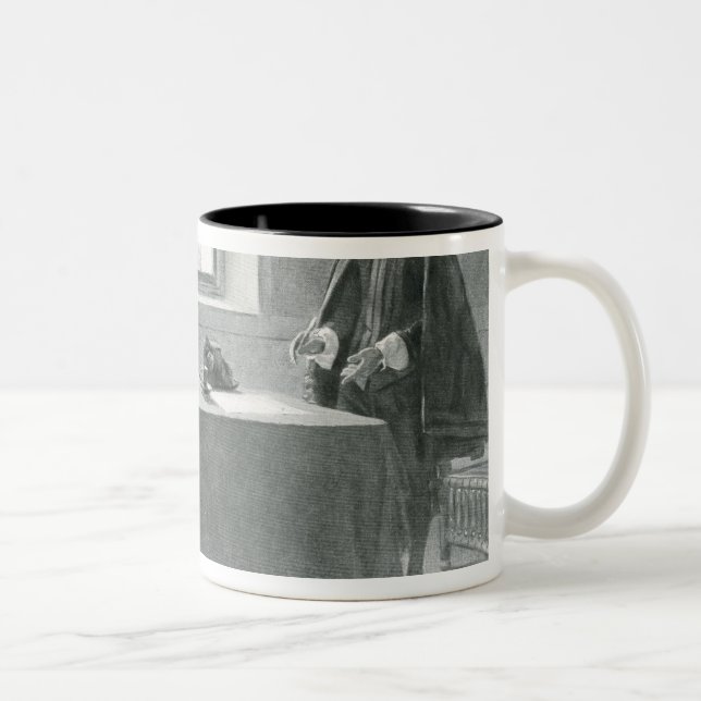 Caneca De Café Em Dois Tons Senhor William Berkeley Surrendering (Direita)