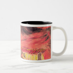 Caneca De Café Em Dois Tons Senhor William Hamilton que estuda a erupção