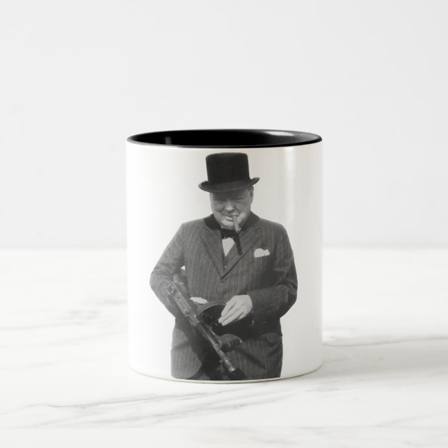 Caneca De Café Em Dois Tons Senhor Winston Churchill (Centro)