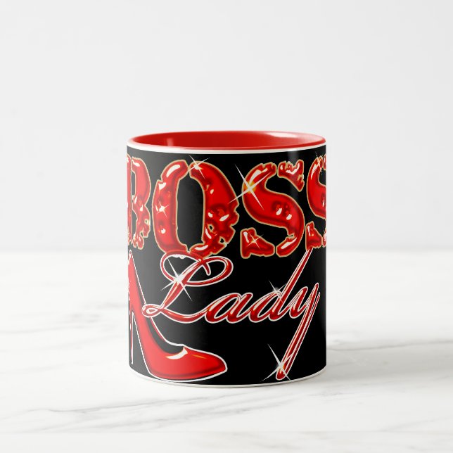 Caneca De Café Em Dois Tons Senhora Chefe (Centro)