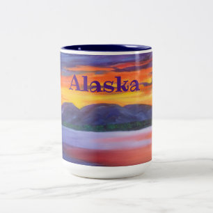 Caneca De Café Em Dois Tons Senhora Dormindo _ALASKA