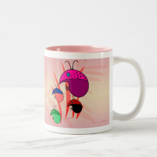 Caneca De Café Em Dois Tons Senhora Insetos