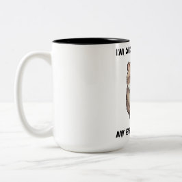Caneca De Café Em Dois Tons Senhoras, caneca, desculpe, eu rodei?