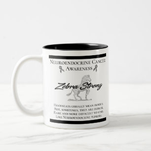 Caneca De Café Em Dois Tons Sensibilização dos Canceres neuroendócrinos Zeb