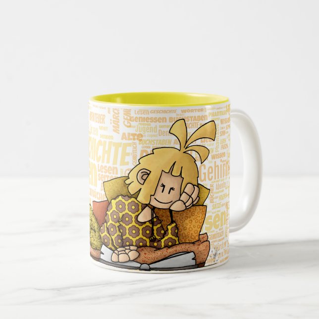 Caneca De Café Em Dois Tons Senta - Buch /  (Frente Esquerda)