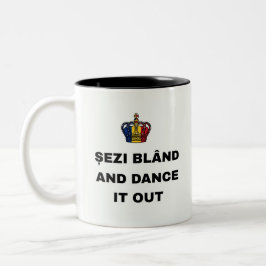 CANECA DE CAFÉ EM DOIS TONS SENTE-SE BEM E DANÇE