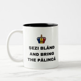 CANECA DE CAFÉ EM DOIS TONS SENTE-SE BEM E TRAZ A PĂLINCĂ