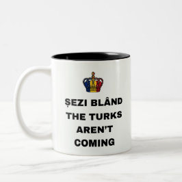 CANECA DE CAFÉ EM DOIS TONS SENTE-SE BEM, OS TURCOS NÃO VÊM