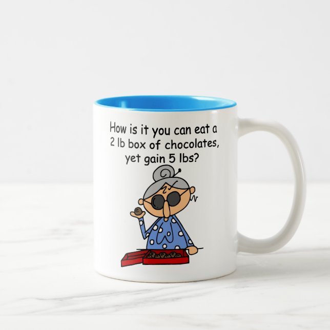 Caneca De Café Em Dois Tons Sentido do chocolate (Direita)