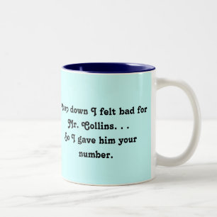 Caneca De Café Em Dois Tons Sentido mau para o Sr. Collins Projeto