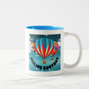 Caneca De Café Em Dois Tons Sentir flutuação - Tente balonar