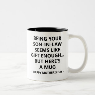 Caneca De Café Em Dois Tons Ser Filho Político É Presente Suficiente Piada Dia