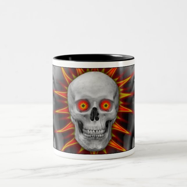 Caneca De Café Em Dois Tons Ser humano Unmasked (Centro)