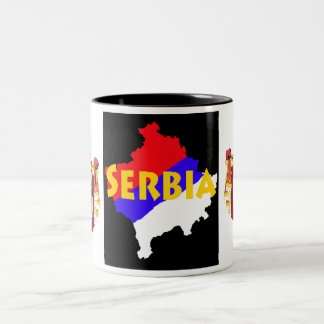 Caneca De Café Em Dois Tons Serbia/Kosovo