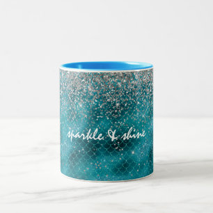 Caneca De Café Em Dois Tons Sereia de Silver Sparkle