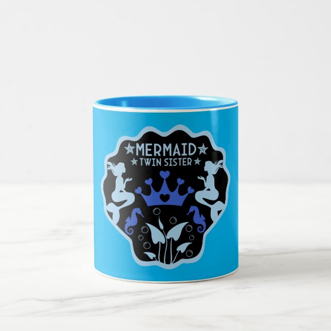 Caneca De Café Em Dois Tons Sereia Gêmeas (Centro)