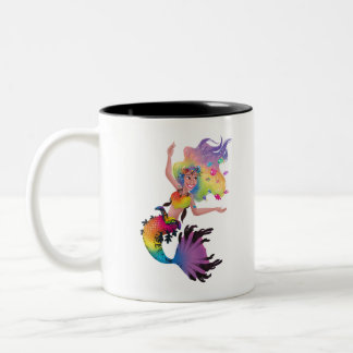 Caneca De Café Em Dois Tons Sereia Sparkles