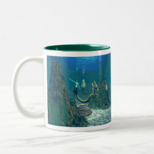 Caneca De Café Em Dois Tons Sereias Mélange 1 Mug De Duas Toneladas