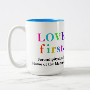 Caneca De Café Em Dois Tons Serendipitydodah Love First Mug