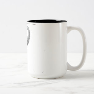Caneca De Café Em Dois Tons Serene Heron Entre Pedras