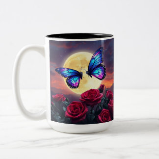 Caneca De Café Em Dois Tons Serenidade ao Luar