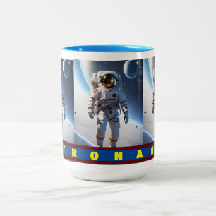 Caneca De Café Em Dois Tons Serenidade Galáctica: Mug de Café