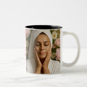 Caneca De Café Em Dois Tons Serenidade Spa Brilho