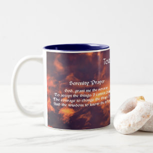 Caneca De Café Em Dois Tons Serenity Prayer Morning Sky Inspiration