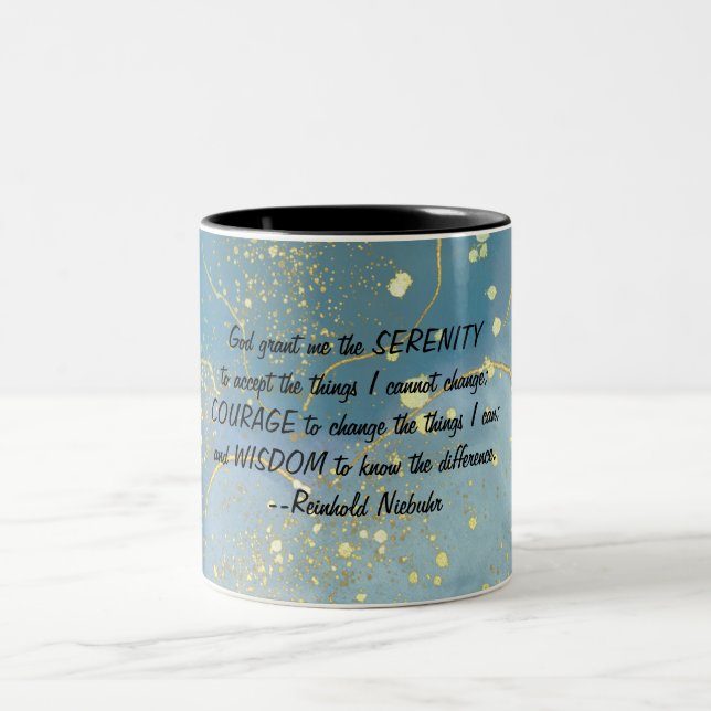 Caneca De Café Em Dois Tons Serenity Prayer Mug (Centro)