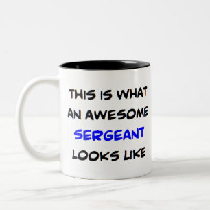 Caneca De Café Em Dois Tons sergeant4, awesome