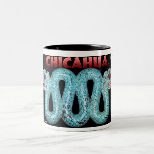 Caneca De Café Em Dois Tons "Serpente dobro "