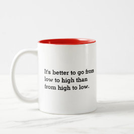 Caneca De Café Em Dois Tons Serve humilde como um cristão chefe