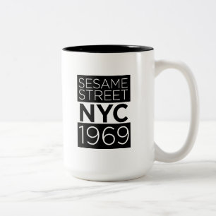 Caneca De Café Em Dois Tons Sésame Street NYC