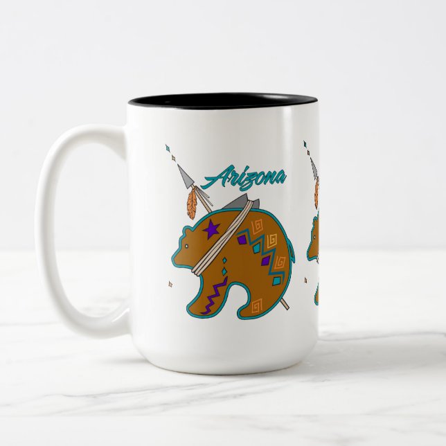 Caneca De Café Em Dois Tons Seta Bear Clan (Esquerda)