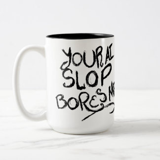 Caneca De Café Em Dois Tons Seu AI Slop Me Enche de Tédio
