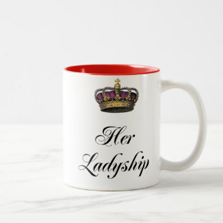 Caneca De Café Em Dois Tons Seu Ladyship