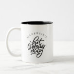 Caneca De Café Em Dois Tons Seu nome é Hot Chocolate Mug<br><div class="desc">Não bebes café? Ou o chocolate quente é sua preferência e precisa de uma caneca dedicada? Talvez seja o presente perfeito para o garoto que ama chocolate. Qualquer que seja a razão, você vai adorar ter essa caneca de chocolate quente personalizada! A frente da caneca tem um espaço para o...</div>