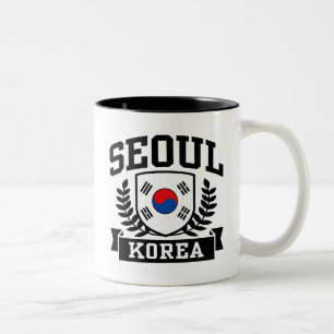 Caneca De Café Em Dois Tons Seul Coreia