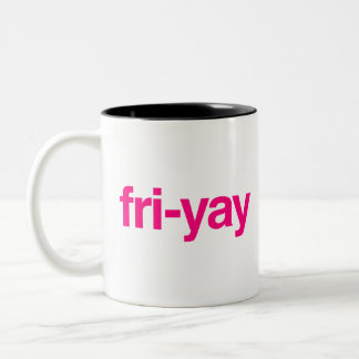 Caneca De Café Em Dois Tons sexta-feira
