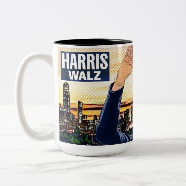 Caneca De Café Em Dois Tons SF para Kamala Mug (Esquerda)