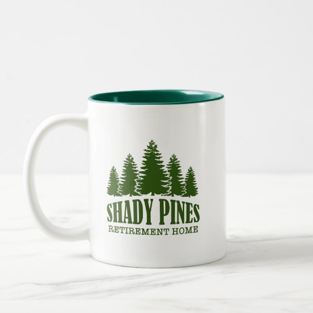 Caneca De Café Em Dois Tons Shady Pines Mug (Esquerda)