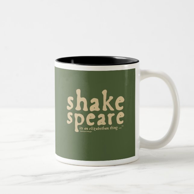 Caneca De Café Em Dois Tons Shakespeare - é uma coisa Isabelino (Direita)