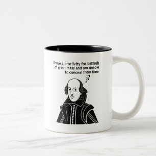 Caneca De Café Em Dois Tons Shakespeare Encantado