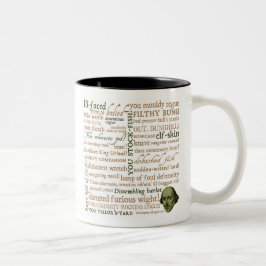Caneca De Café Em Dois Tons Shakespeare insulta a coleção