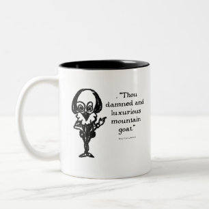 Caneca De Café Em Dois Tons Shakespeare insultos Henry V