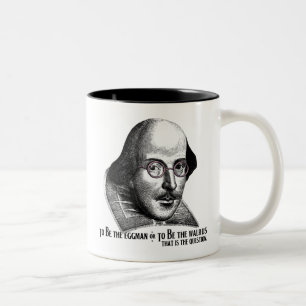 Caneca De Café Em Dois Tons Shakespeare Lennon II